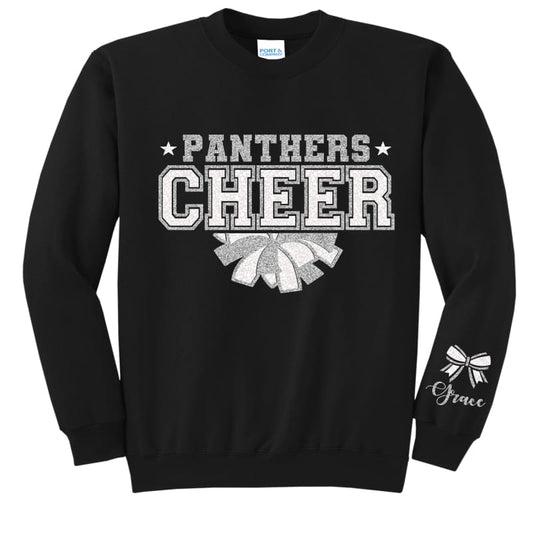 🏆 Panthers Cheer Custom Name Sweatshirt – Pickerington Ohio