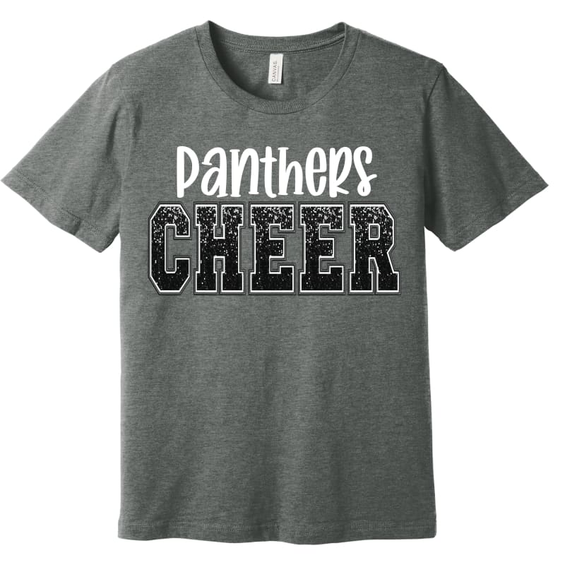✨ Panthers Cheer Glitter-Style Spirit Tee – Pickerington
