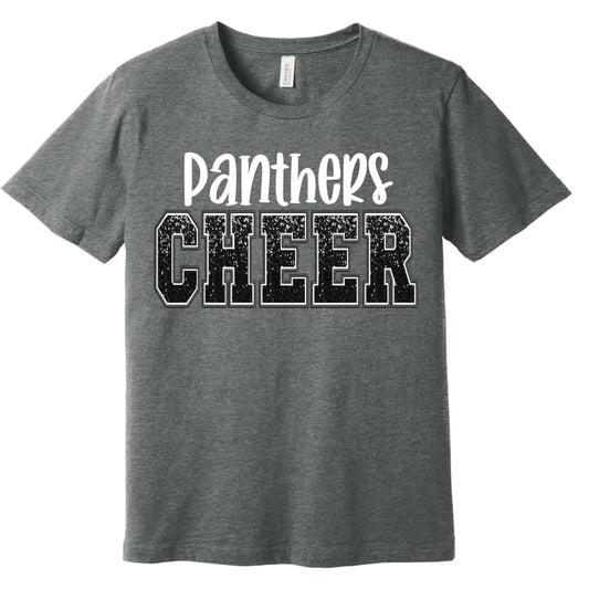 ✨ Panthers Cheer Glitter-Style Spirit Tee – Pickerington