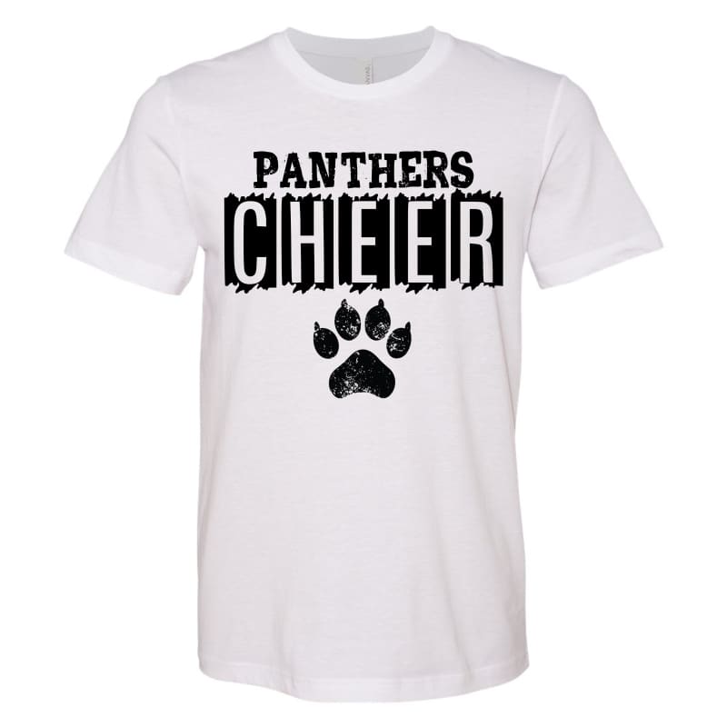 π€ Panthers Cheer Paw Print T-Shirt β Pickerington Ohio