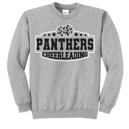 ⭐ Panthers Cheerleading Stars Sweatshirt – White Black &