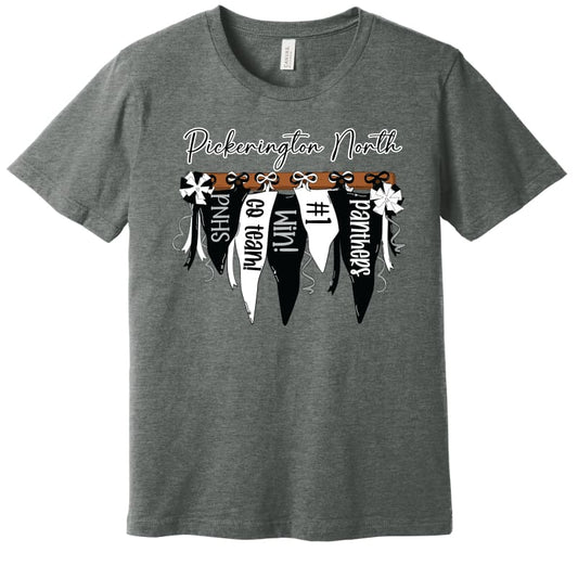🏈 Pickerington North Panthers Pennant Cheer Tee – Short &