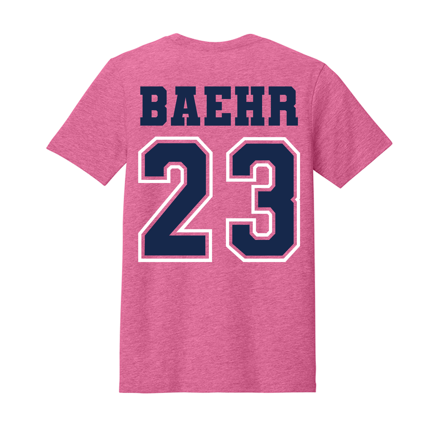 LSSA Personalized Soccer Pink BELLA+CANVAS T-Shirt