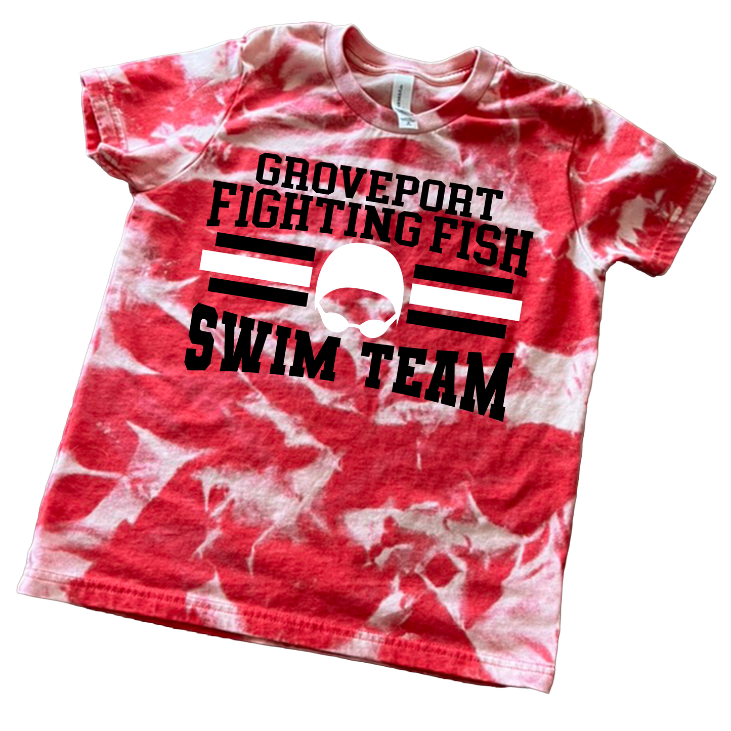 Groveport Fighting Fish Tie-Dye Swim Team Shirt – Ohio Swim Spirit Graphic Tee