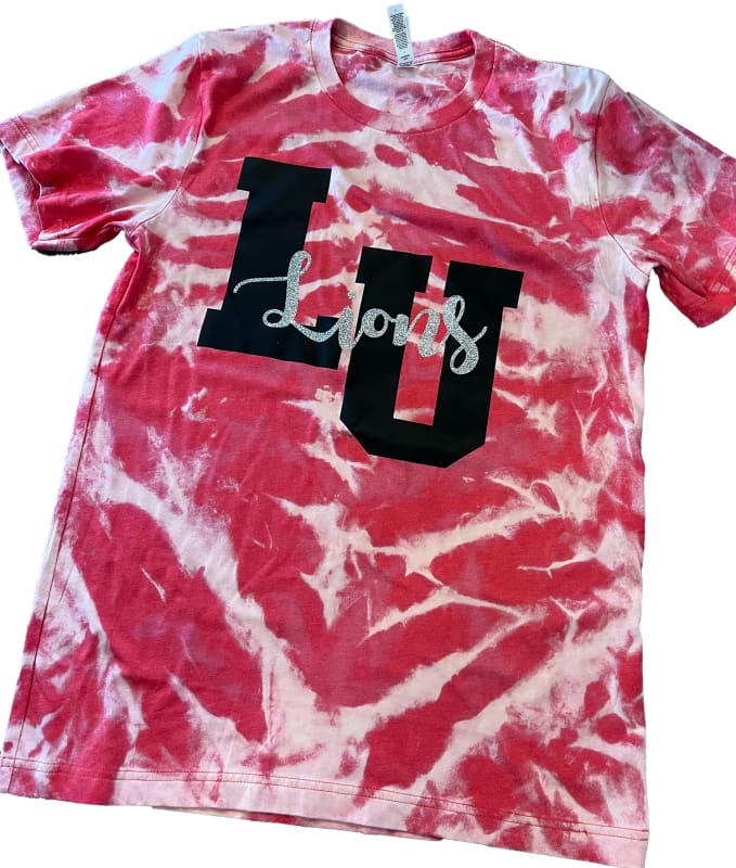 Scrunch Heather Red Bleached Liberty Union Lions - Small -