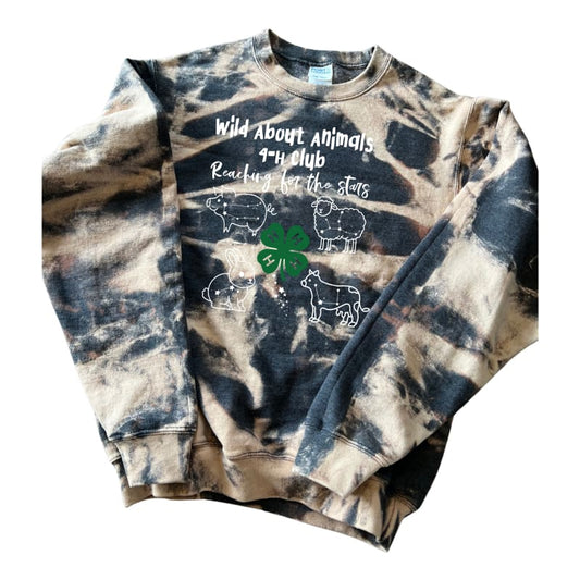๐ง Scrunched Wild About Animals 4โH Club Sweatshirt โ
