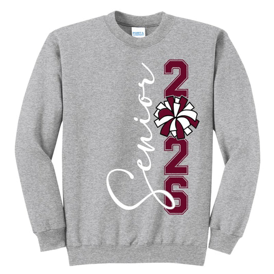 Senior Cheer Squad 2026 Sweatshirt – Front & Back Design