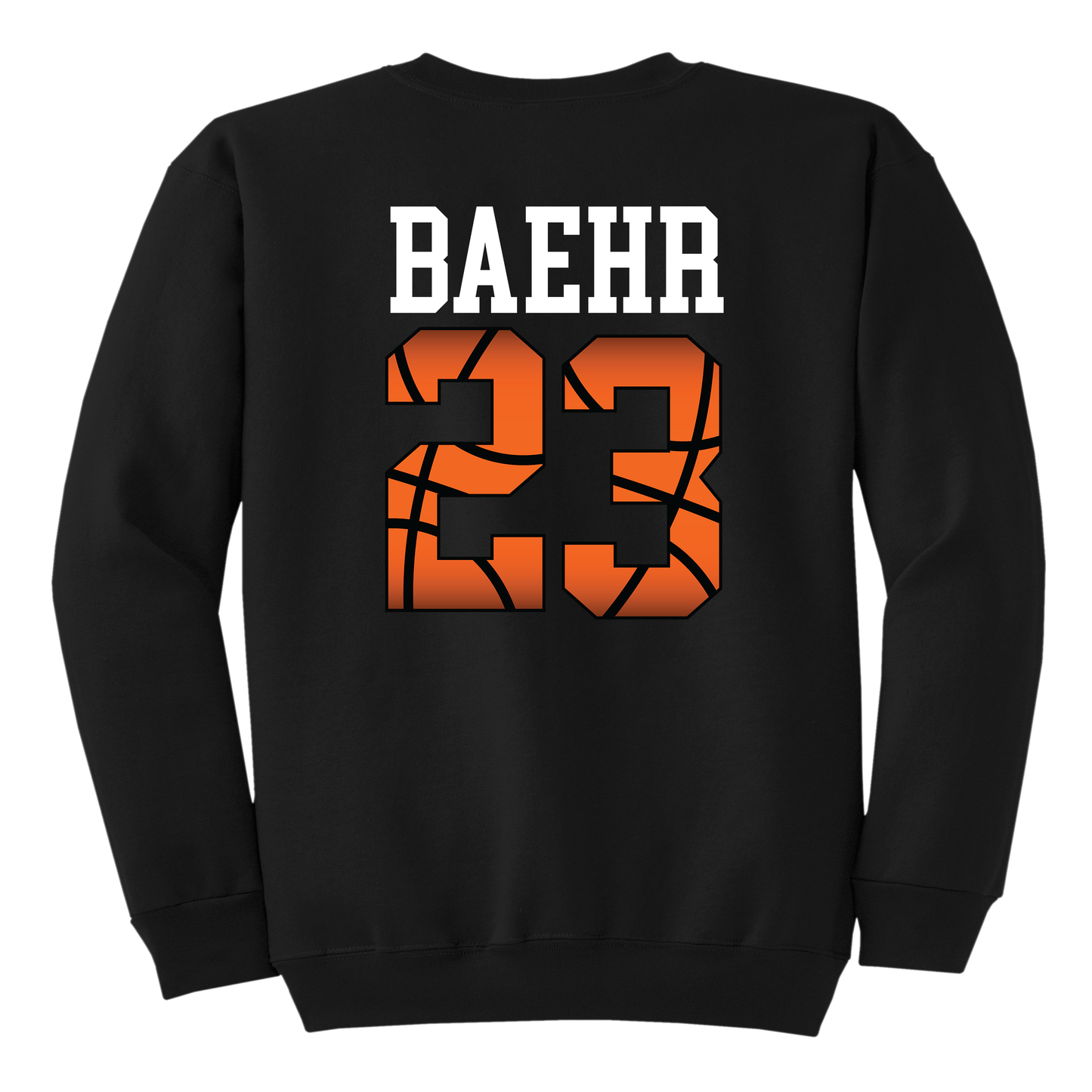 Senior Mom Basketball Crewneck Sweatshirt – Adult Sizes S to 2XL