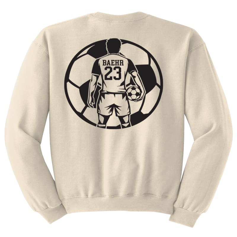 ⚽ Soccer Grandma Sweatshirt – Crewneck or Hoodie | Cream &