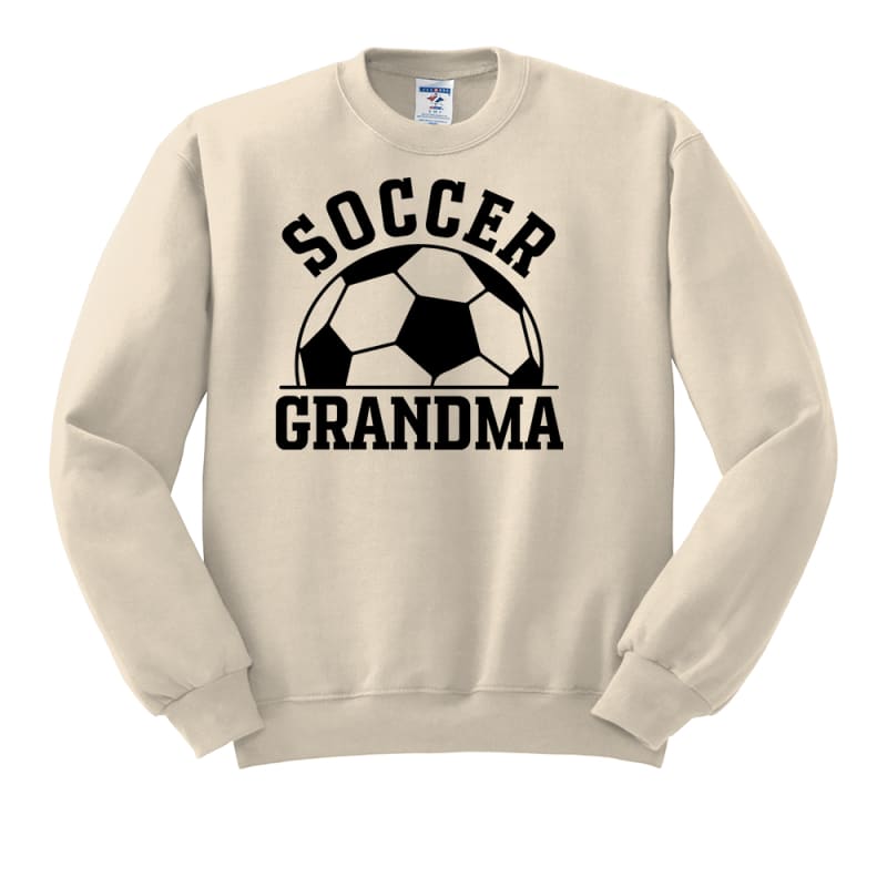 ⚽ Soccer Grandma Sweatshirt – Crewneck or Hoodie | Cream &