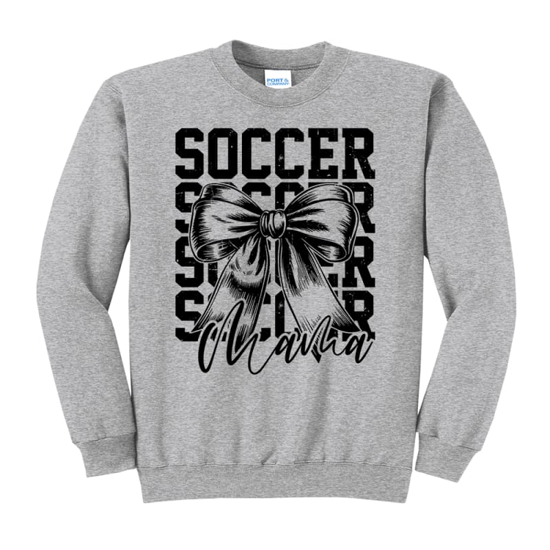 ⚽ Soccer Mama Sweatshirt (Crewneck or Hoodie) - Gray