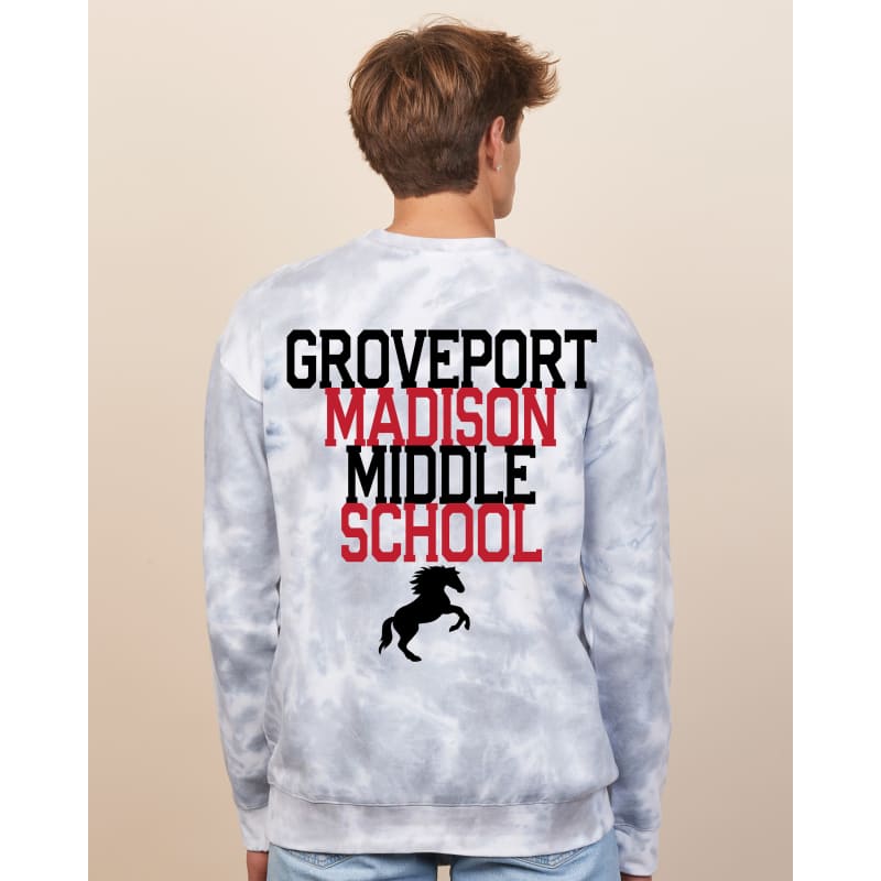 💪 South Strong Tie‑Dye Crewneck Sweatshirt | Groveport
