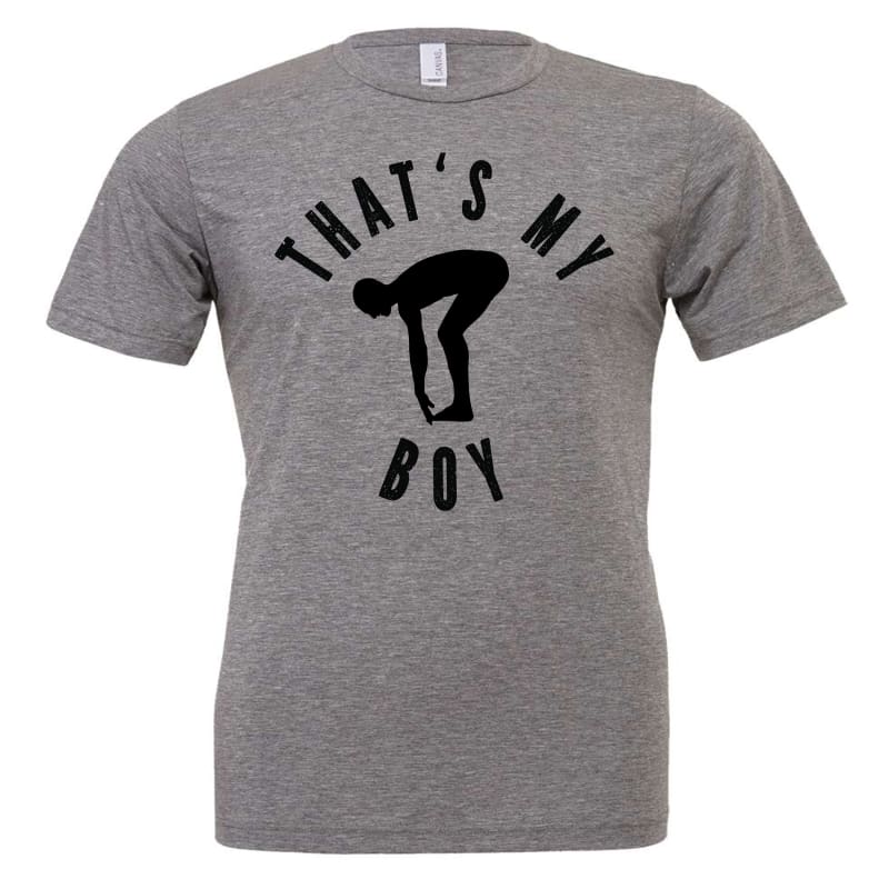 💙 “That’s My Boy” Swim Supporter T-Shirt – Personalizable
