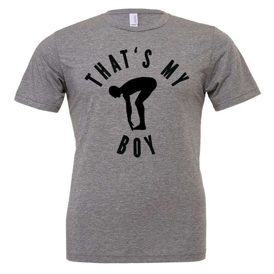 ๐ โThatโs My Boyโ Swim Supporter T-Shirt โ Personalizable