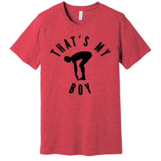❤️🖤 “That’s My Boy” Swim Supporter T-Shirt | Proud Parent