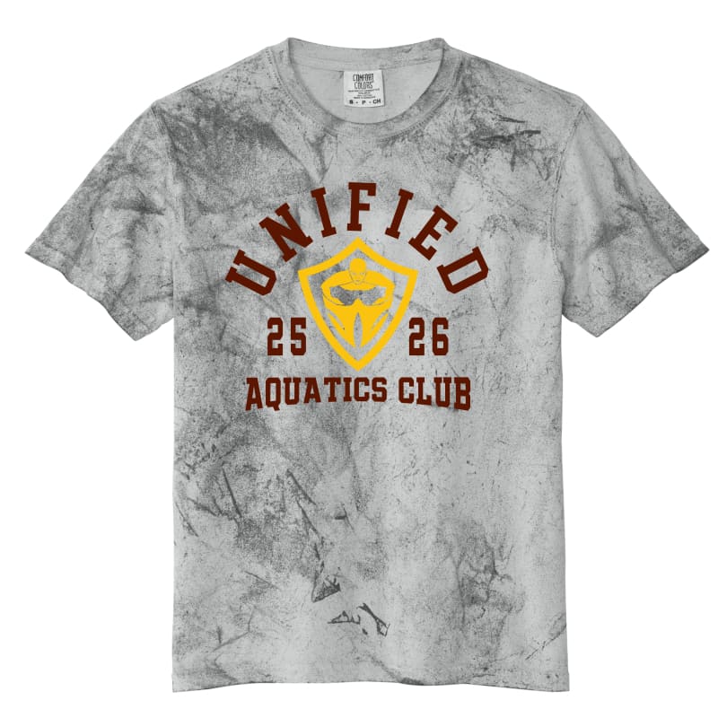 Unified Aquatics Club ’25/26 Shield’ Yellow Blast Tee