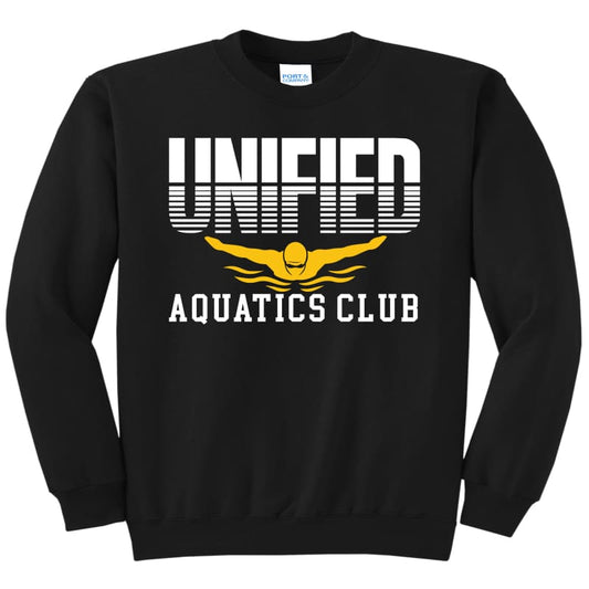 🖤 Unified Aquatics Club Split‑Design Sweatshirt – Hoodie