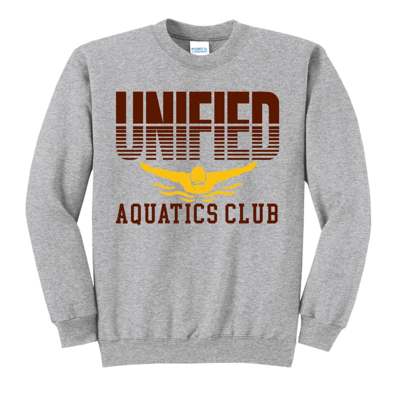 🖤 Unified Aquatics Club Split‑Design Sweatshirt – Hoodie