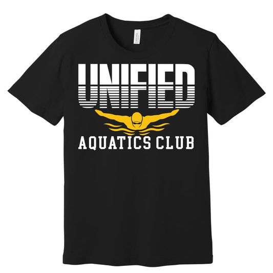🏊 Unified Aquatics Club Split‑Design T-Shirt - Youth Small