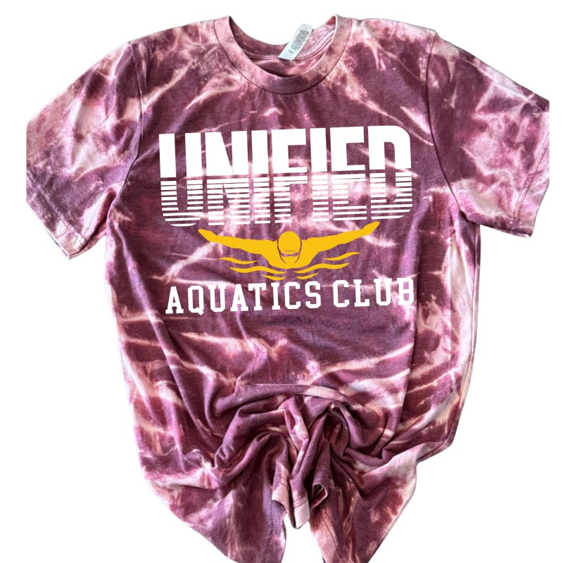 Unified Aquatics Club Split Scrunch Tee - Youth Small