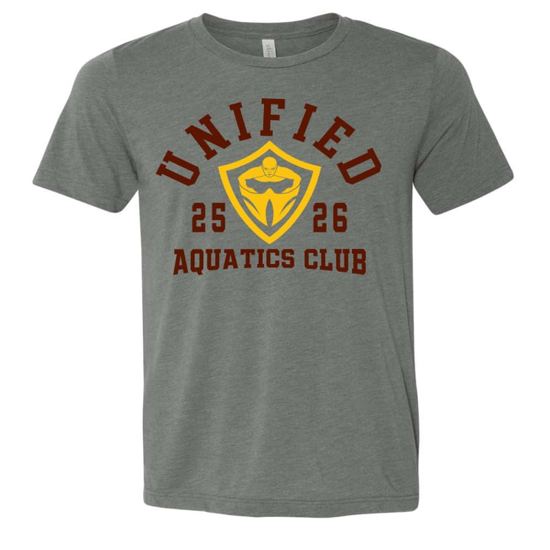π€ Unified Aquatics Club Team T-Shirt - Youth Small / Grey