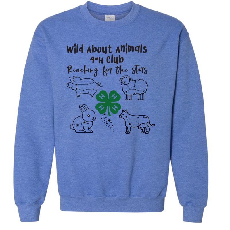 π Wild About Animals 4βH Club Crewneck Sweatshirt β
