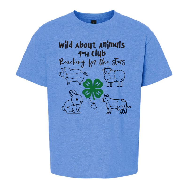 π Wild About Animals 4βH Club Youth Tee β Soft Cotton/Poly