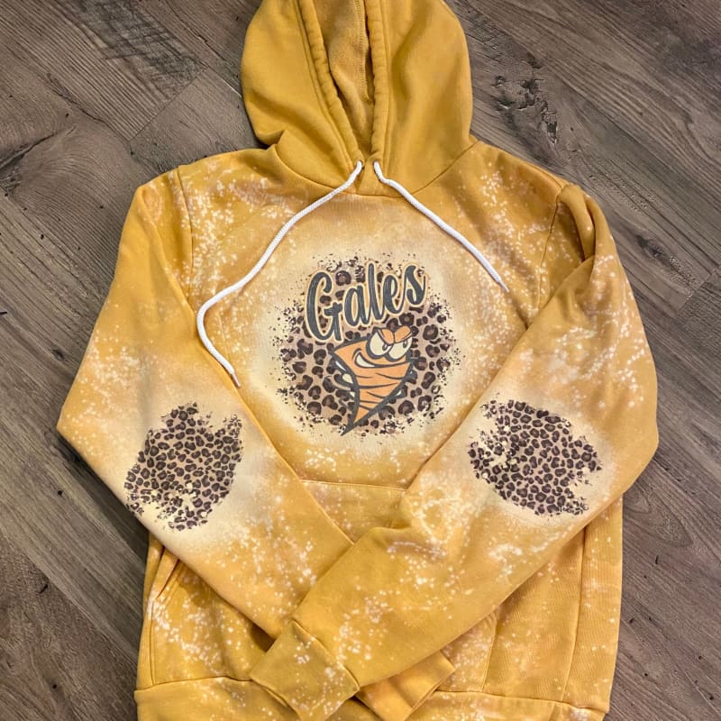 Bleached Adult Lancaster Gales Leopard Sweatshirt Hoodie - 