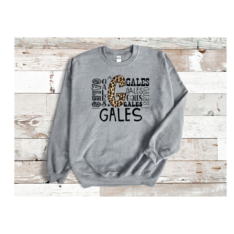 Gales Graffiti Leopard Sweatshirt - Youth XS / Crew