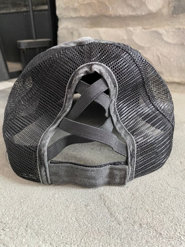 Rainbow Teacher Criss Cross Ponytail Hat - Trucker Hats