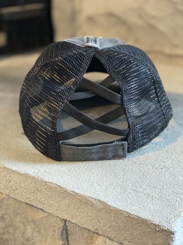 ponytail-trucker-hat-black-criss-cross-back