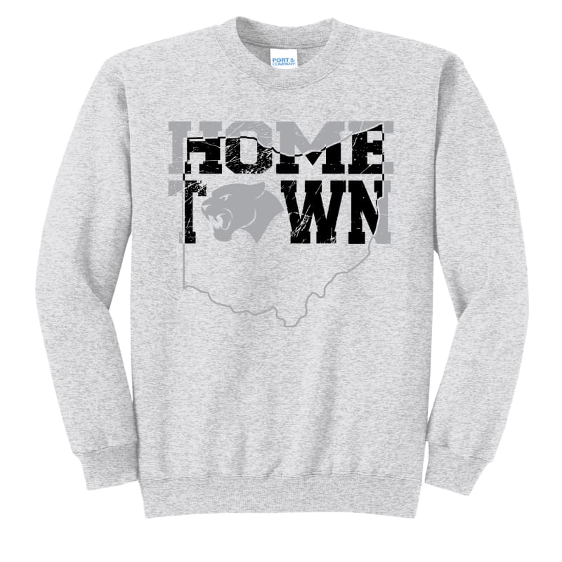 Home Town Pickerington Sweatshirt - Ash / Small / Crewneck