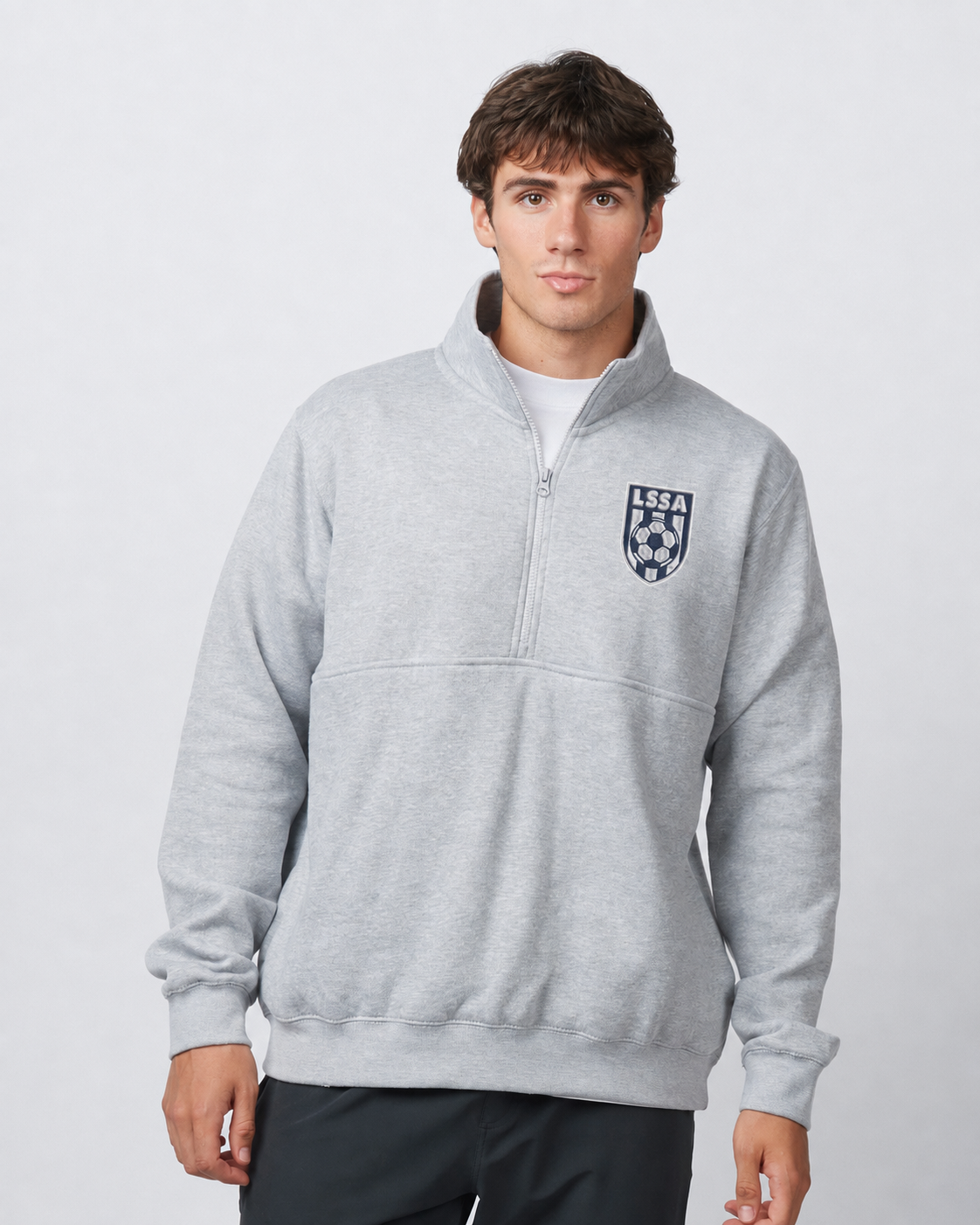 LSSA Soccer Embroidered Unisex Half-Zip Sweatshirt