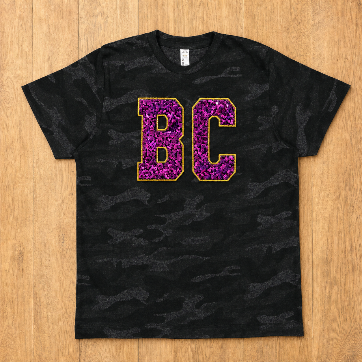 Bloom-Carroll Sequin BC Camo & Leopard Tee