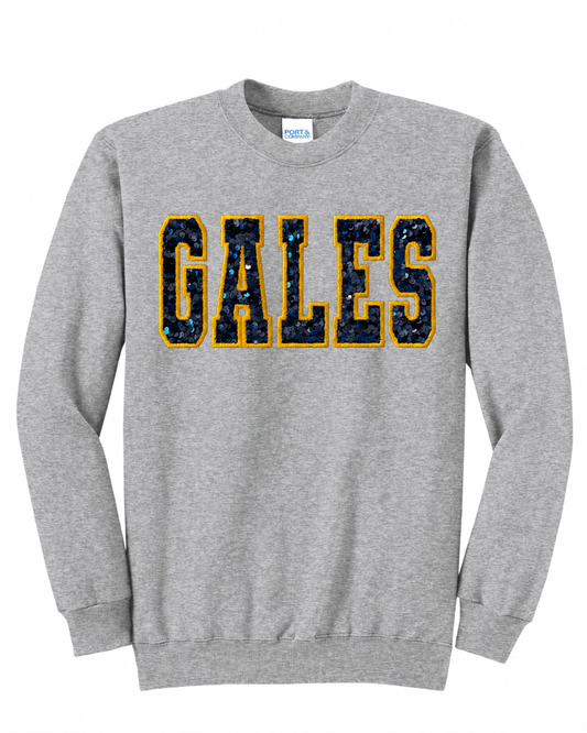 Golden Gales Sequin Appliqué Crewneck & Hoodie