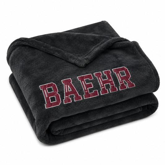 Canal Winchester Indians Football Plush Blanket – Custom Embroidered Game Day Blanket