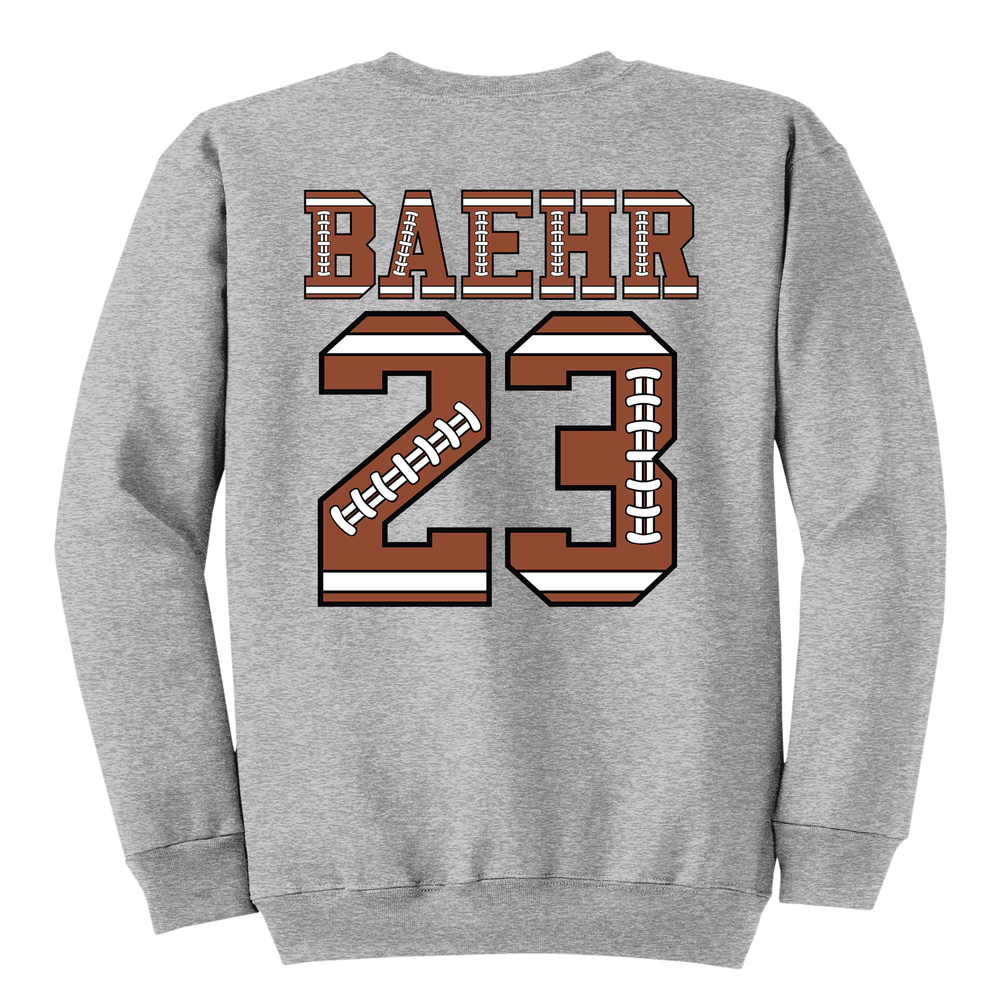 Football Mama Sweatshirt – Custom Football Mom Crewneck with Personalized Player Number | Canal Winchester Football Apparel