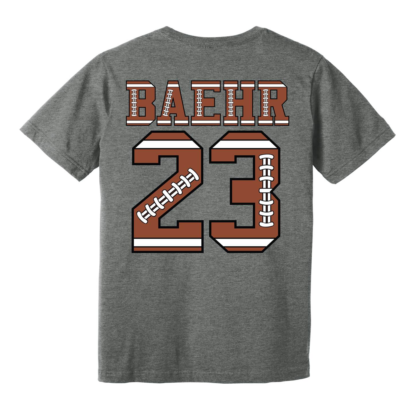 Football Mama T-Shirt – Custom Football Mom Tee with Personalized Player Number | Canal Winchester Football Apparel