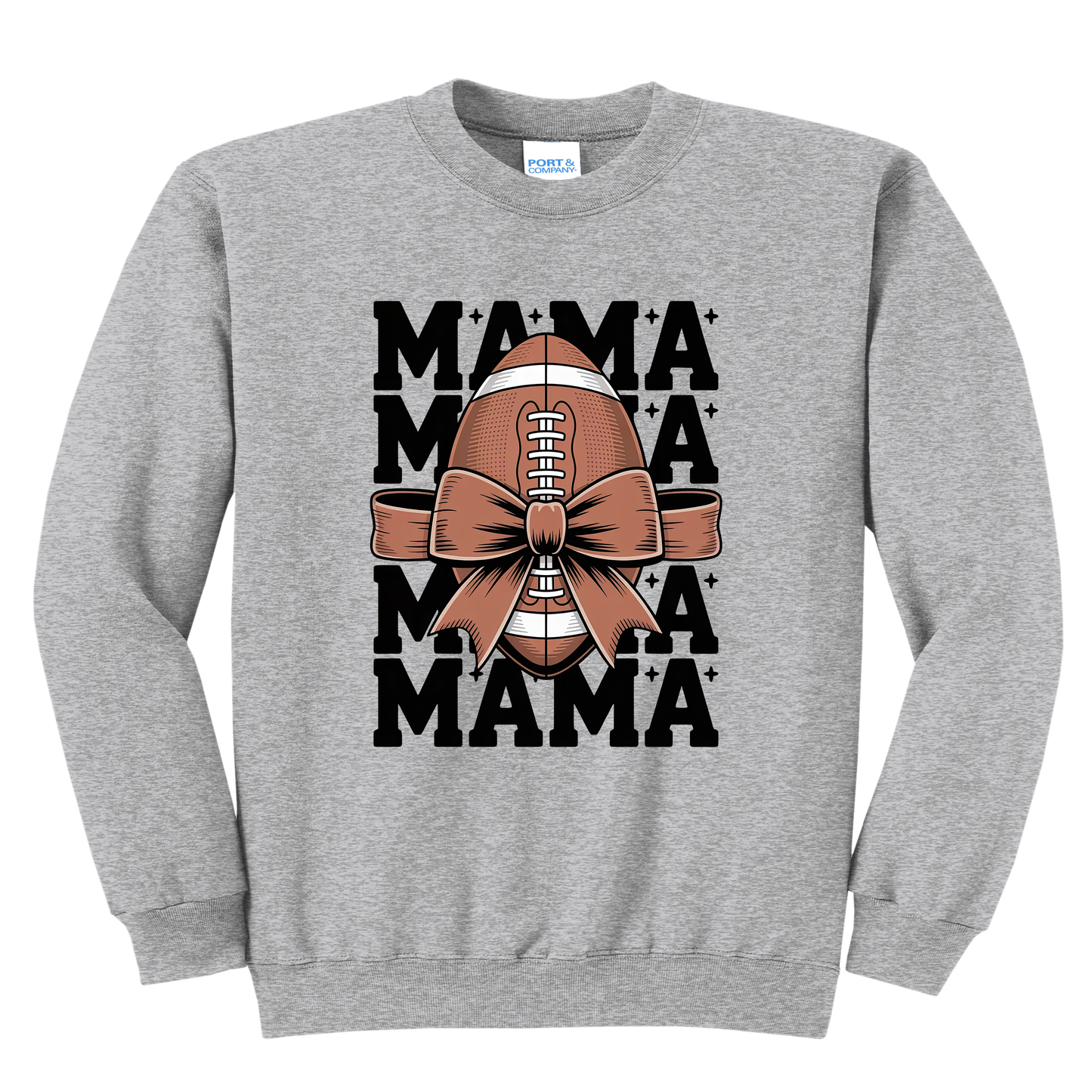 Football Mama Sweatshirt – Custom Football Mom Crewneck with Personalized Player Number | Canal Winchester Football Apparel