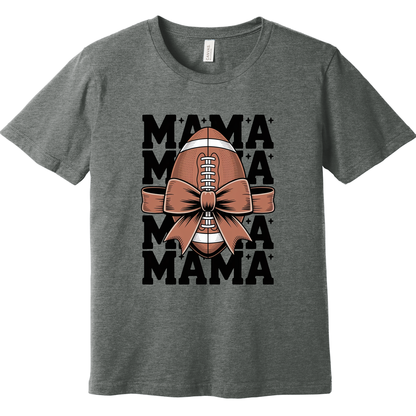 Football Mama T-Shirt – Custom Football Mom Tee with Personalized Player Number | Canal Winchester Football Apparel