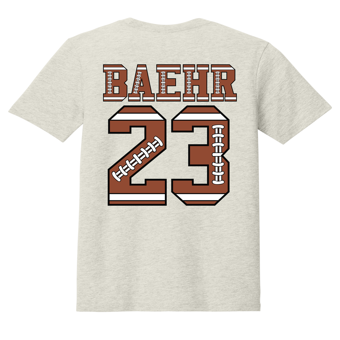Football Mama T-Shirt – Custom Football Mom Tee with Personalized Player Number | Canal Winchester Football Apparel