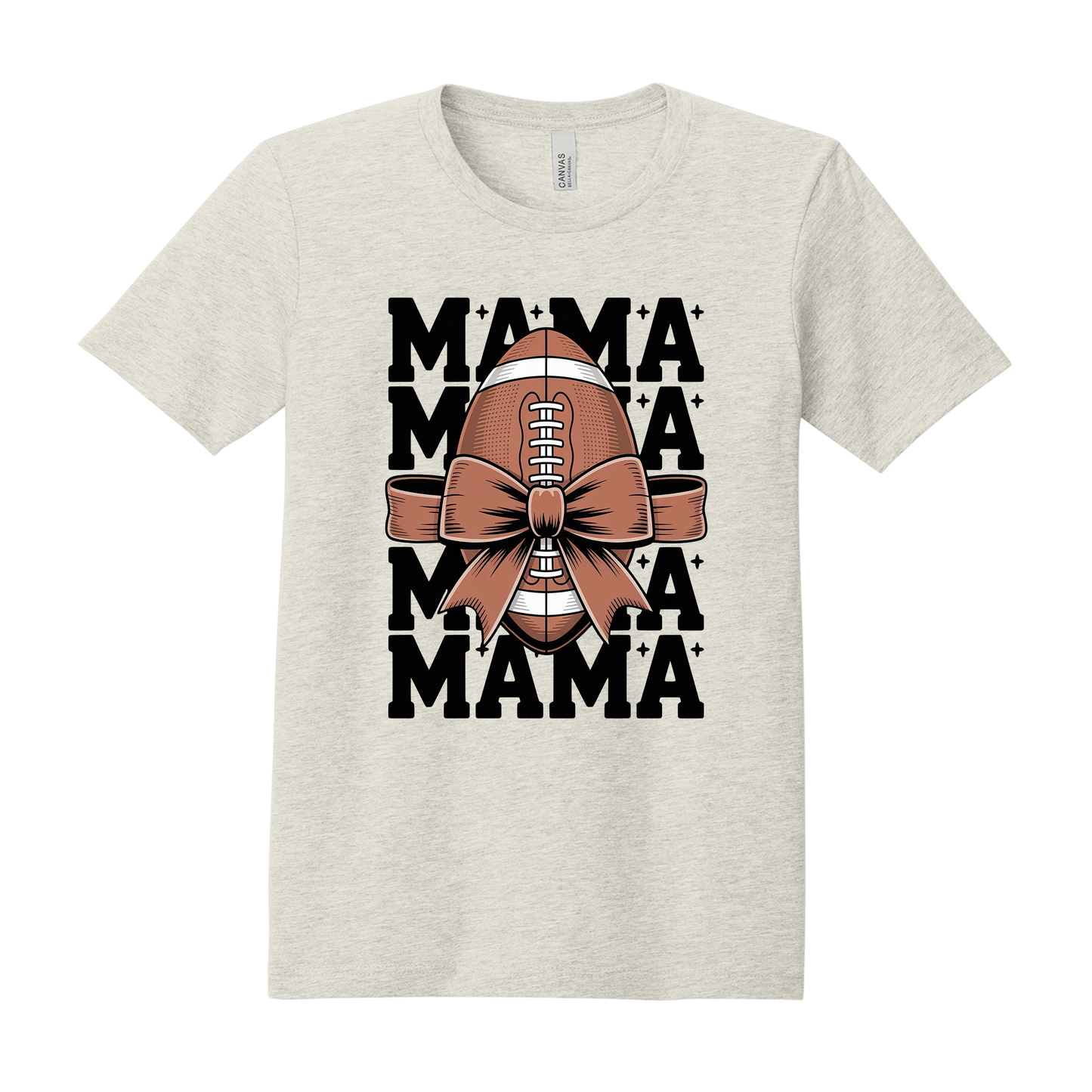 Football Mama T-Shirt – Custom Football Mom Tee with Personalized Player Number | Canal Winchester Football Apparel