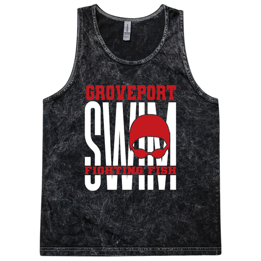 Vintage Groveport SWIM Fighting Fish Collection – Retro Mineral Wash Swim Team Apparel