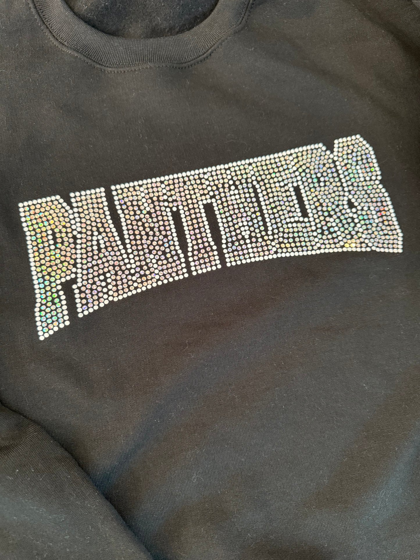 Bold & Bling “Panthers” Spangle Crewneck Sweatshirt