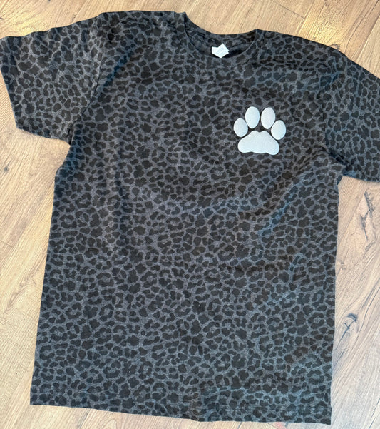 Pickerington Panthers Glitter Puff Tee & Hoodie – Leopard Print Spirit Wear (Youth S–Adult 3XL)