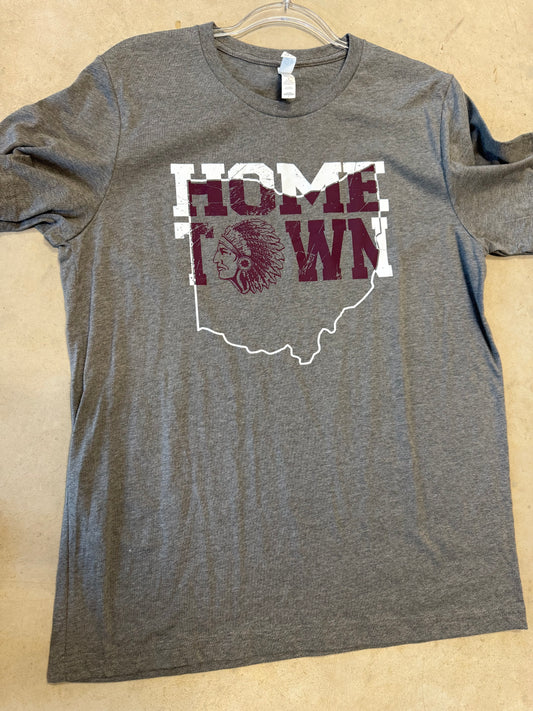 ✨ “Hometown” Unisex Graphic T-Shirt – Adult School Spirit Tee | Local Pride Shirt