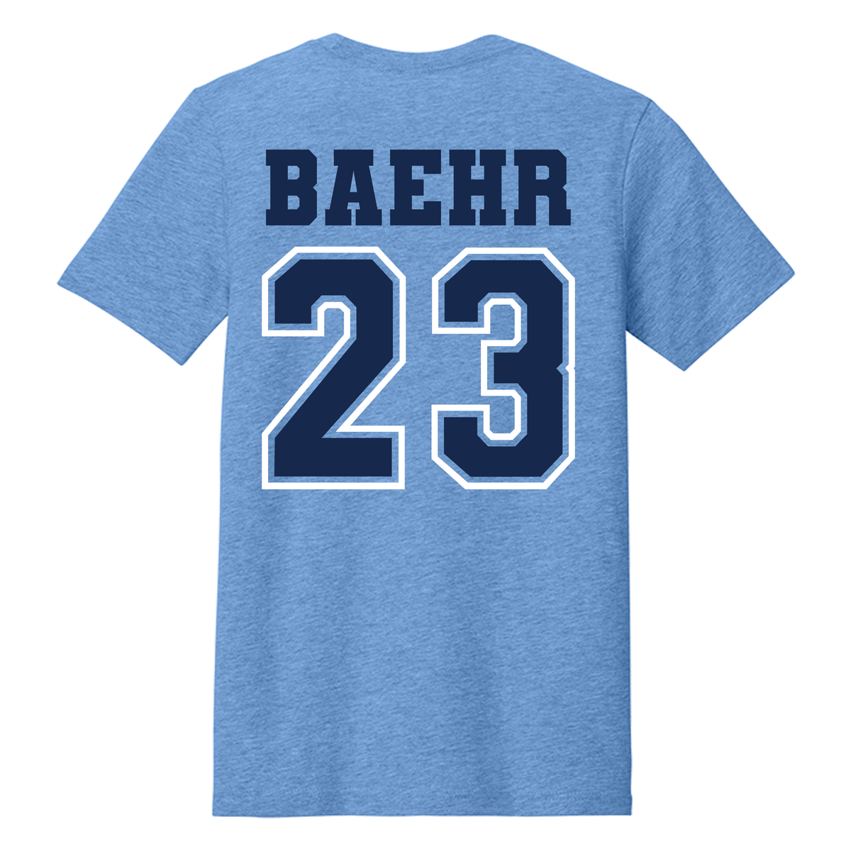 LSSA Personalized Soccer Blue BELLA+CANVAS T-Shirt