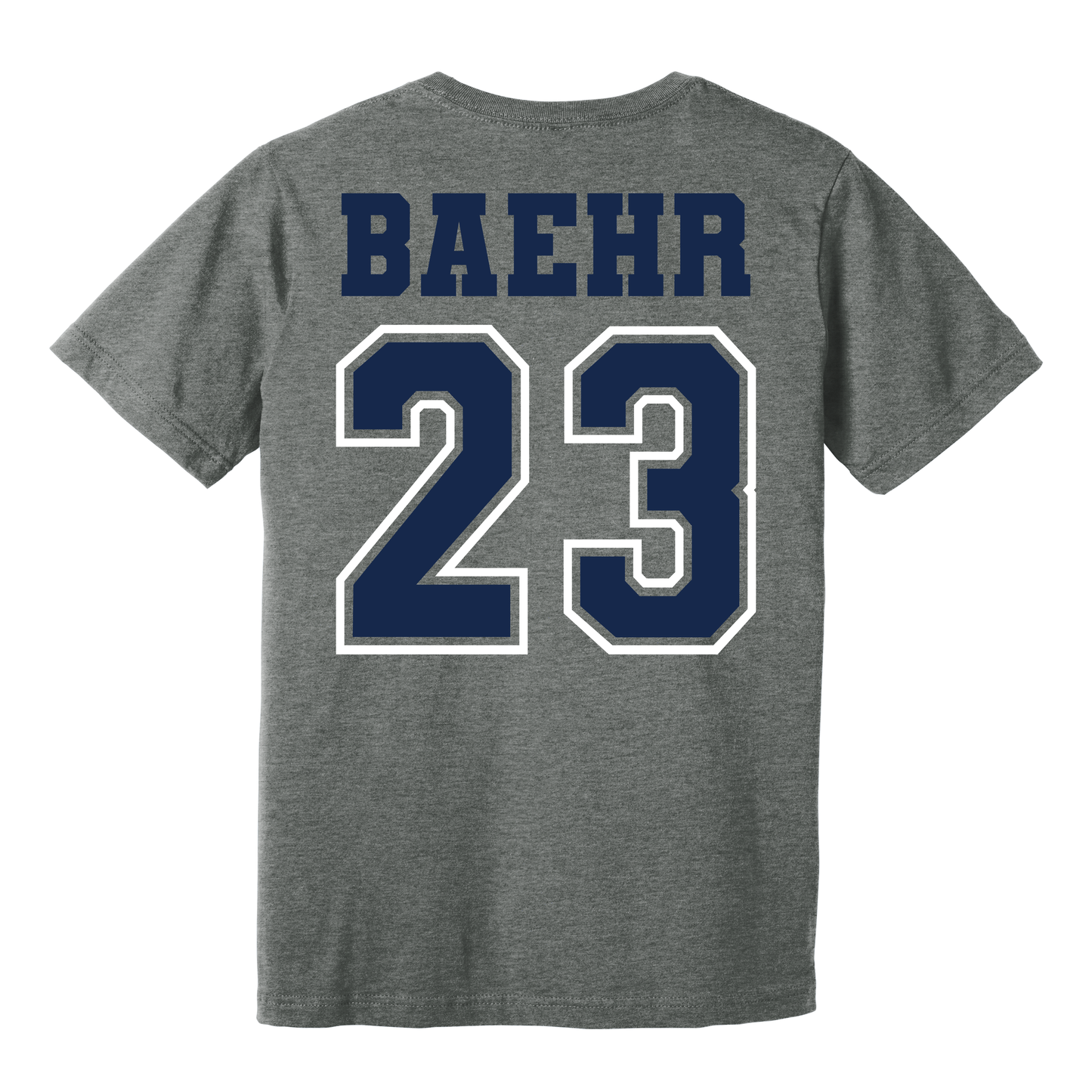 LSSA Personalized Soccer Grey BELLA+CANVAS T-Shirt