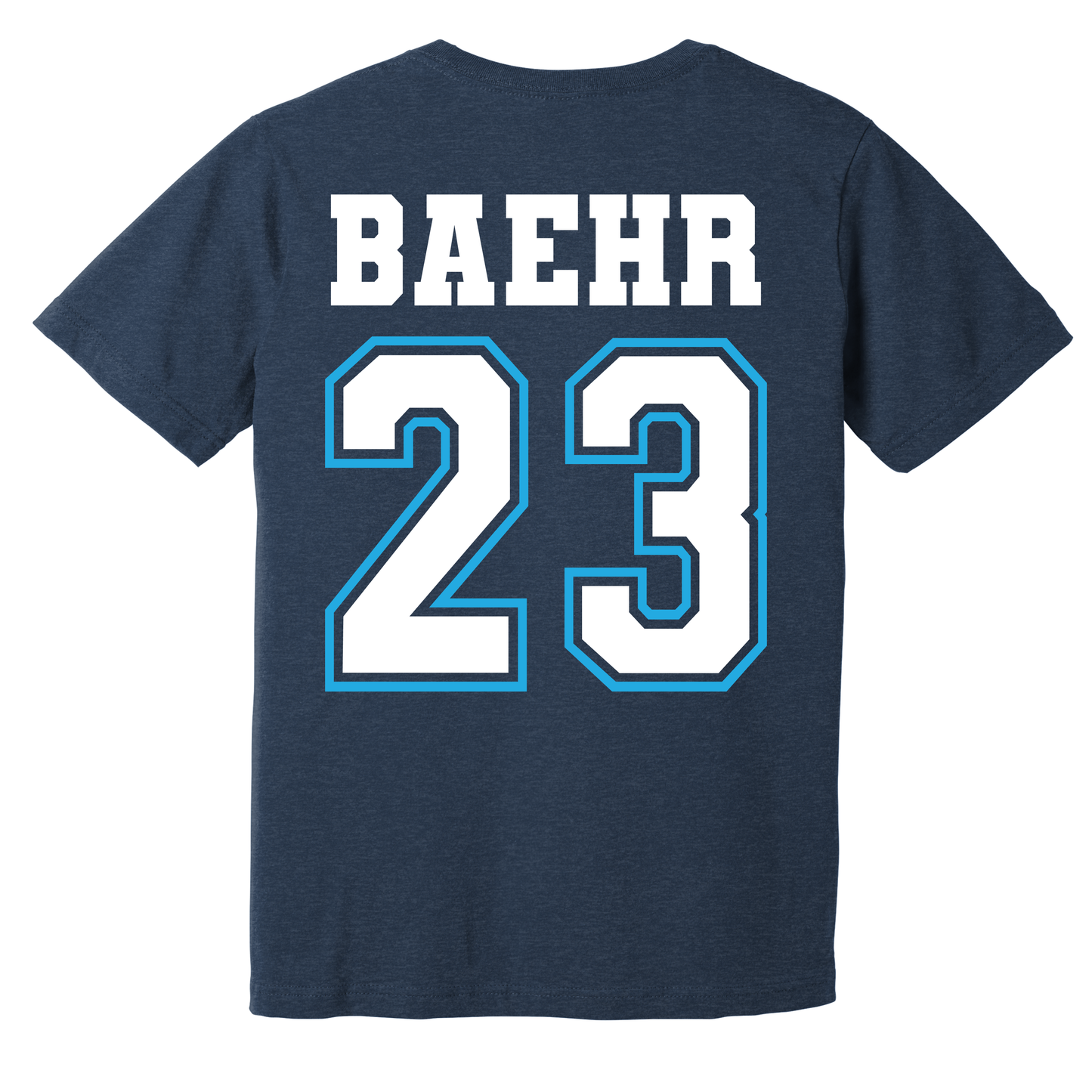 LSSA Personalized Soccer Navy BELLA+CANVAS T-Shirt