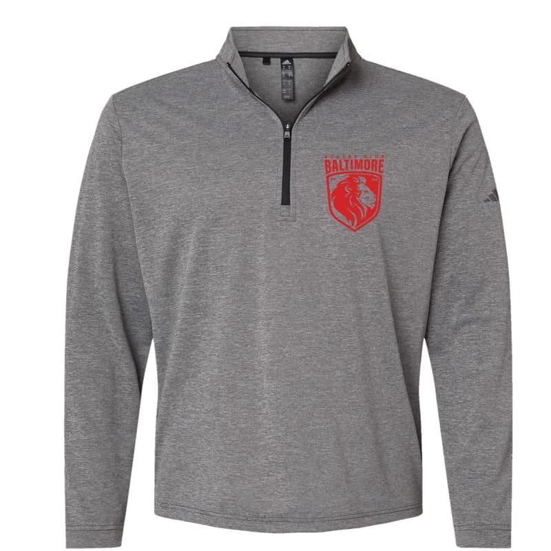 Baltimore Soccer Club Adidas Quarter Zip – Grey XS / Red